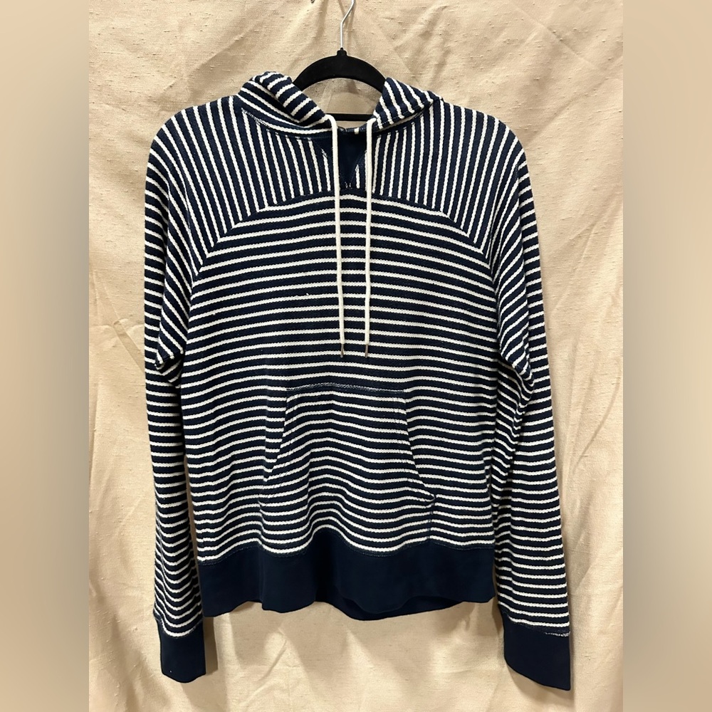 J. Crew Blue and White Cardigan Sweater